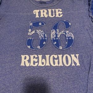 True Religion Blue Short Sleeve Tee
